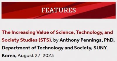 Prof. Pennings's Blog Post on STS and ICT is Featured on SBU Website