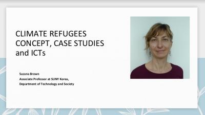 Prof. Brown's Talk on Climate Refugees at INU